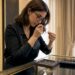Jeweler examining an E color diamond closely