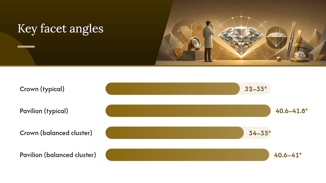 How Crown and Pavilion Angles Change the Whole Equation — overview diagram