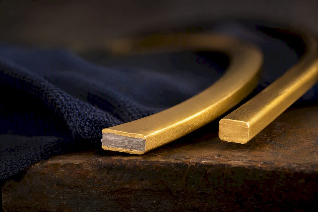 Gold filled and solid gold metal edges