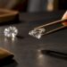 Partial diamond facet under examination