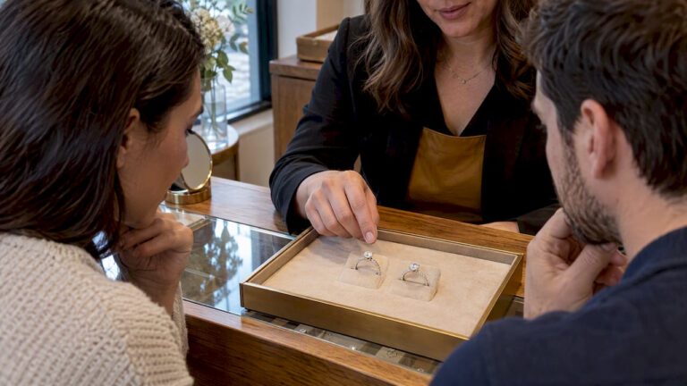 0.25 CTTW Example: Choose Pavé or Micro Pavé for Engagement Rings