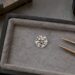 Round brilliant diamond viewed face up