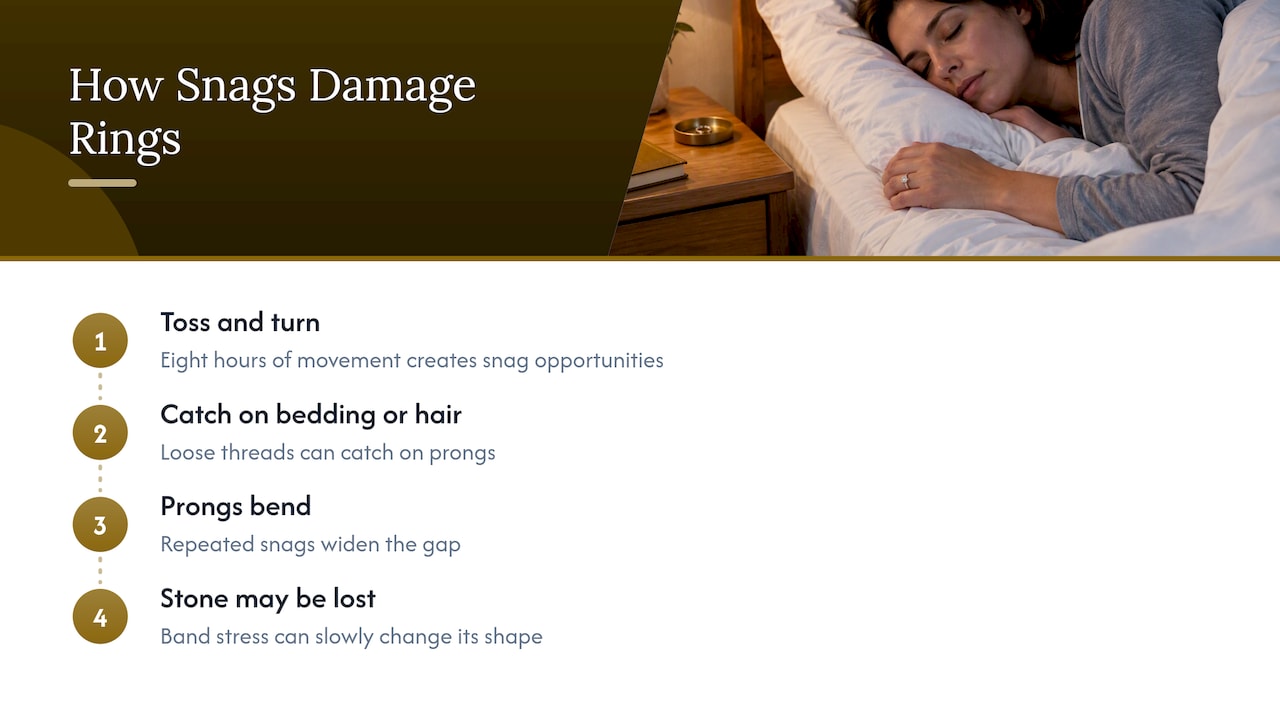 What actually happens to a ring overnight — overview diagram