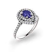 Tanzanite Halo Style Ring Halo Style Rings