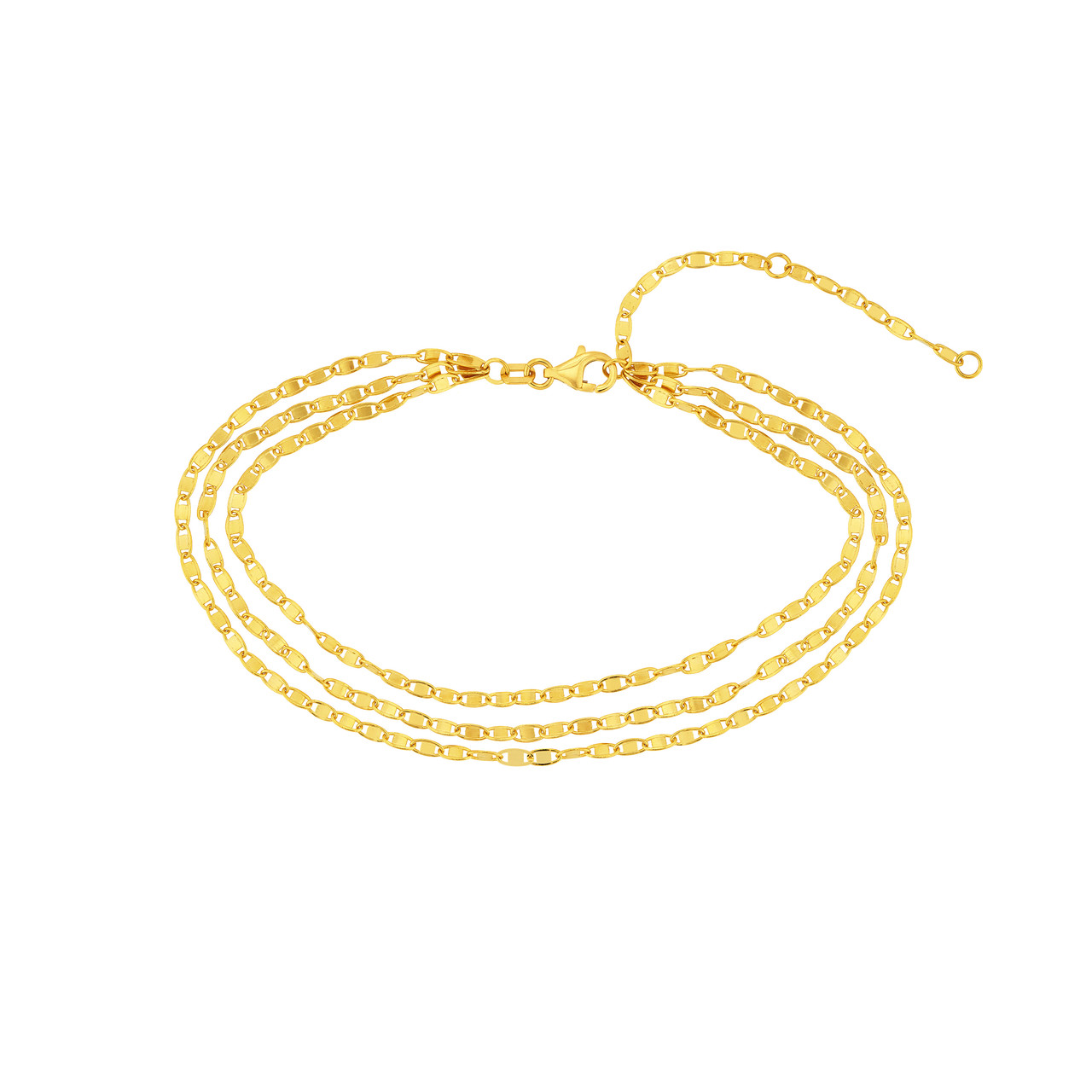 Triple Twist Mariner Layered Anklet AMID-MF041720