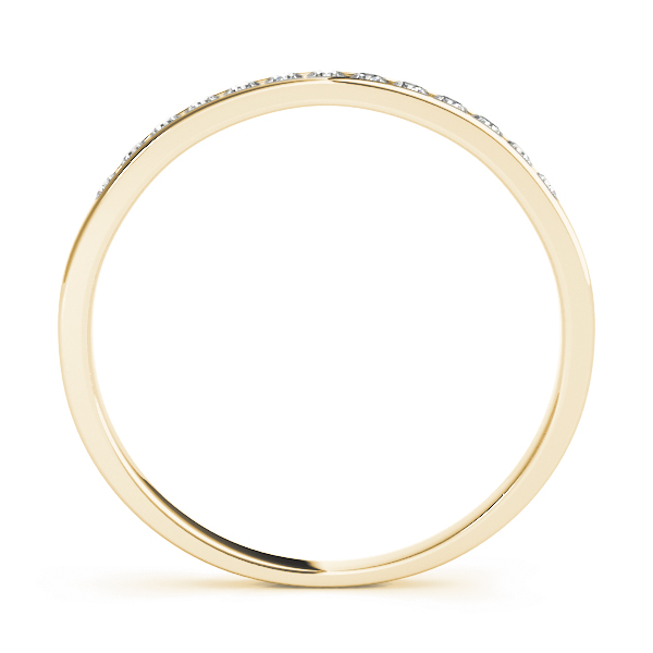  Ladies Channel Set Wedding Band 1/5 Carat Total Weight   (Lab-Created) 0.19 C.T.W 10K yellow, white or rose gold - view 4