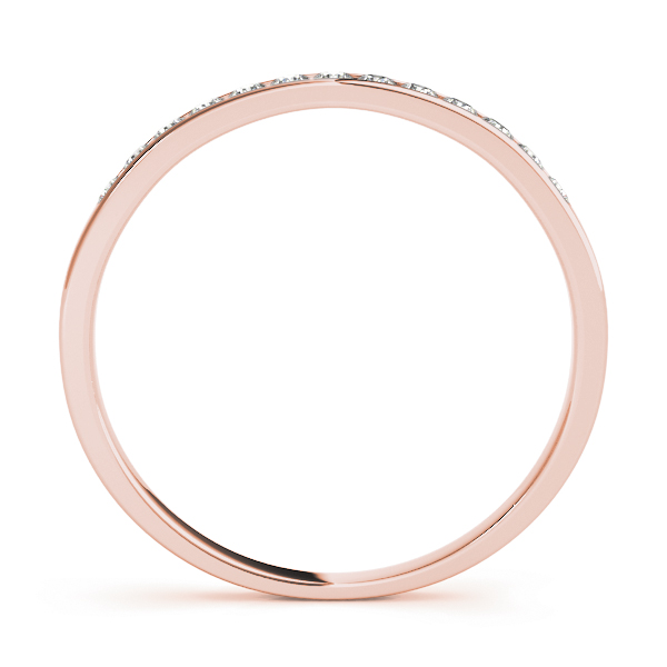  Ladies Channel Set Wedding Band 1/5 Carat Total Weight   (Lab-Created) 0.19 C.T.W 10K yellow, white or rose gold - view 6