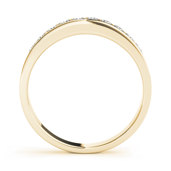  Ladies Round Channel Set Wedding Band 1/4 Carat Total Weight   (Lab-Created) 0.25 C.T.W 10K yellow, white or rose gold - view 4