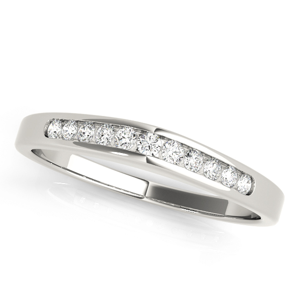 Channel Set Diamond Wedding Band | USA Jewels