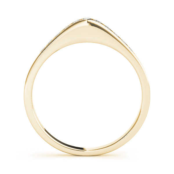  Ladies Channel Set Diamond Wedding Band 1/10 Carat Total Weight   (Lab-Created) 0.12 C.T.W 10K yellow, white or rose gold - view 4