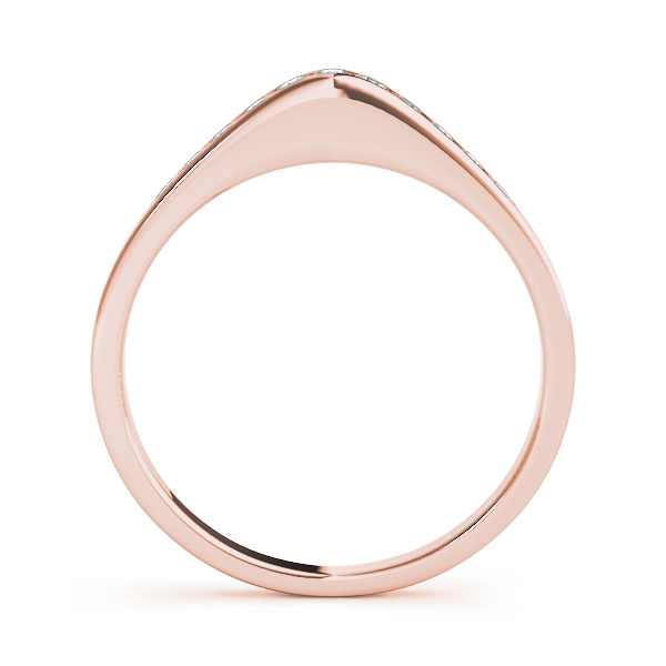  Ladies Channel Set Diamond Wedding Band 1/10 Carat Total Weight   (Lab-Created) 0.12 C.T.W 10K yellow, white or rose gold - view 6