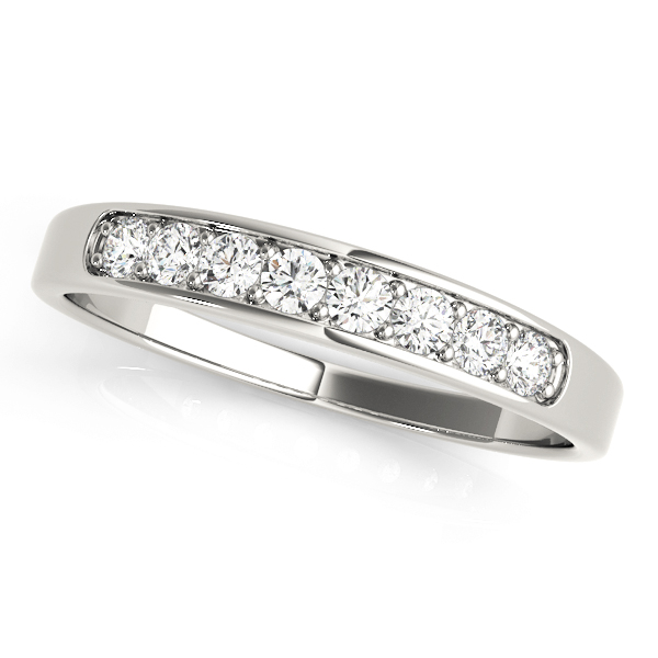 Prong In Channel Wedding Band