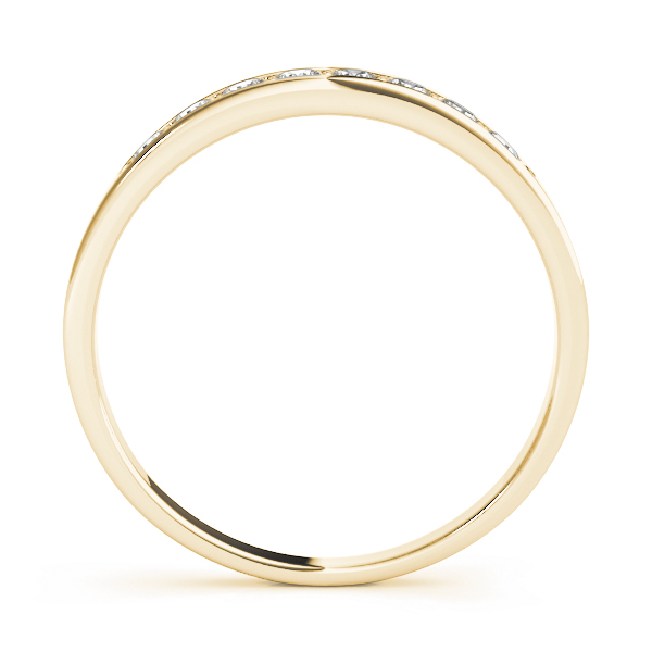  Ladies Prong In Channel Wedding Band 1/4 Carat Total Weight   (Lab-Created) 0.24 C.T.W 10K yellow, white or rose gold - view 4