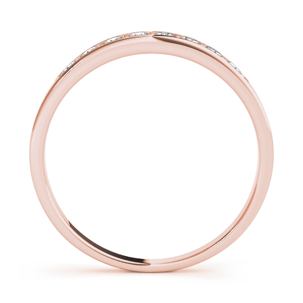  Ladies Prong In Channel Wedding Band 1/4 Carat Total Weight   (Lab-Created) 0.24 C.T.W 10K yellow, white or rose gold - view 6