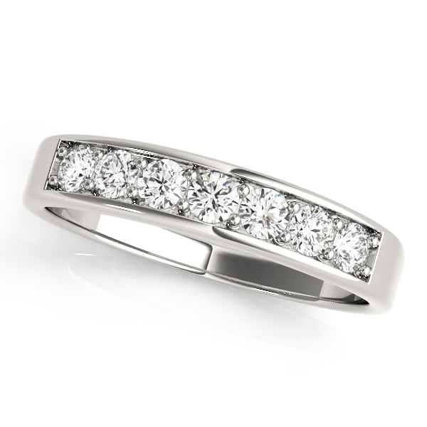 Prong In Channel Wedding Band