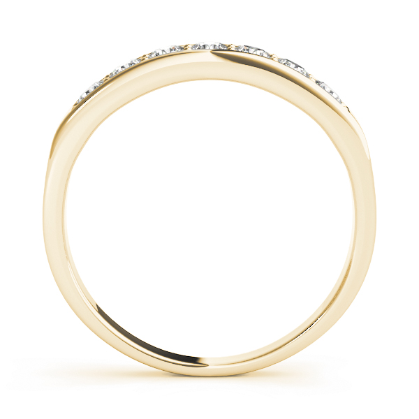  Ladies Prong In Channel Wedding Band 3/8 Carat Total Weight   (Lab-Created) 0.42 C.T.W 10K yellow, white or rose gold - view 4