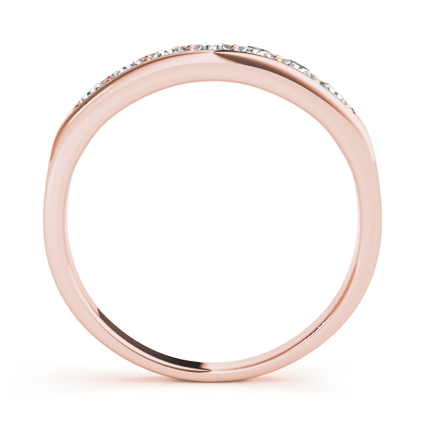  Ladies Prong In Channel Wedding Band 3/8 Carat Total Weight   (Lab-Created) 0.42 C.T.W 10K yellow, white or rose gold - view 6
