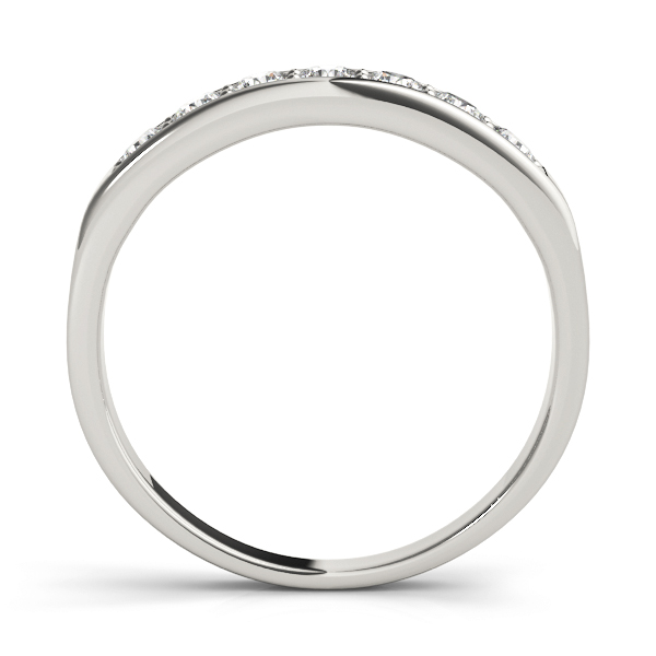  Ladies Prong In Channel Wedding Band 3/8 Carat Total Weight   (Lab-Created) 0.42 C.T.W 10K yellow, white or rose gold - view 2