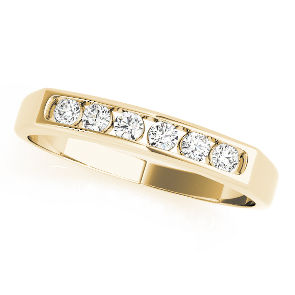  Ladies Channel Set Diamond Wedding Band .15 Carat Total Weight   (Lab-Created) 0.18 C.T.W 10K yellow, white or rose gold - view 3