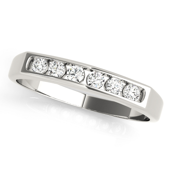 Channel Set Diamond Wedding Band | USA Jewels
