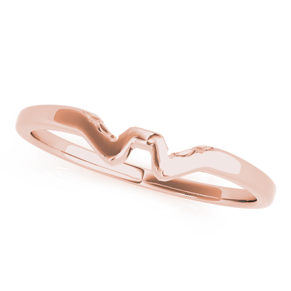  Gold Curved Wedding Bands  Unknown Friendly Weight 10K yellow, white or rose gold - view 5