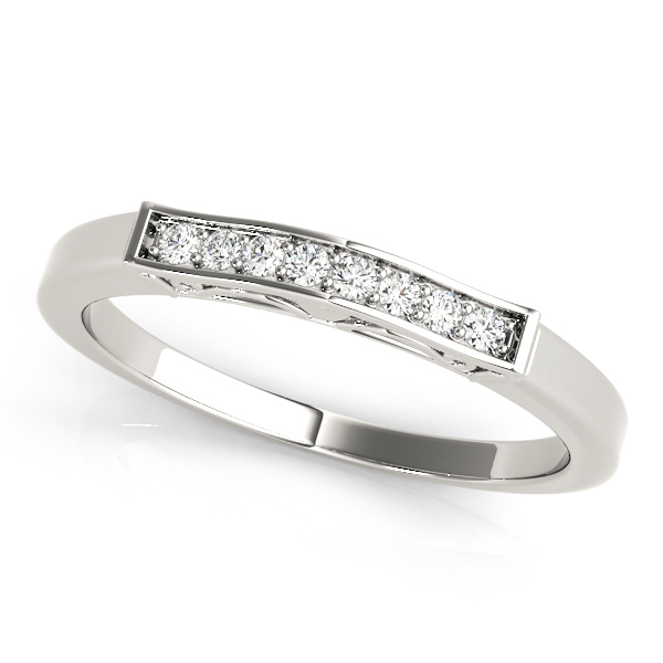 Diamond Channel Set Wedding Band | USA Jewels
