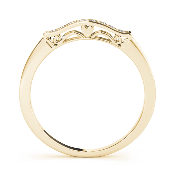 Ladies Diamond Channel Set Wedding Band 1/10 Carat Total Weight   (Lab-Created) 0.08 C.T.W 10K yellow, white or rose gold - view 4