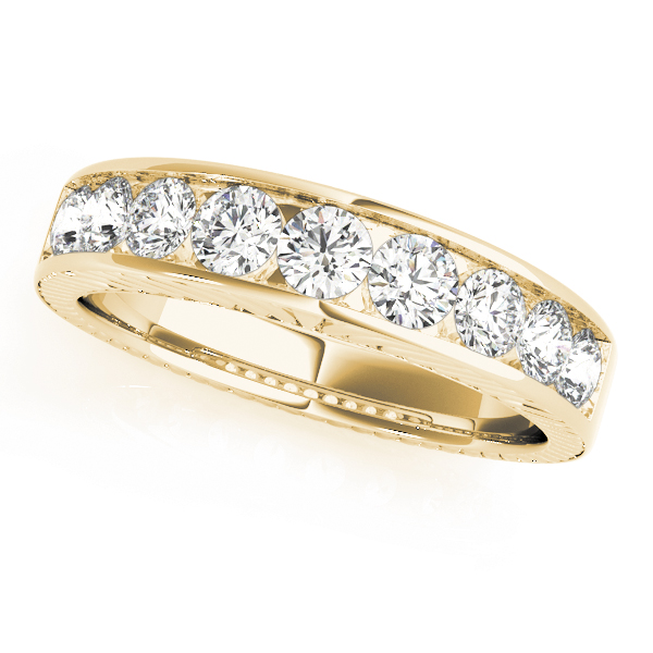  Ladies Channel Set Wedding Band 0.94 Carat Total Weight   (Lab-Created) 0.94 C.T.W 10K yellow, white or rose gold - view 3