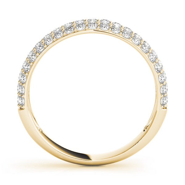  Ladies Multirow Pave Wedding Band 0.64 Carat Total Weight   (Lab-Created) 0.64 C.T.W 10K yellow, white or rose gold - view 4