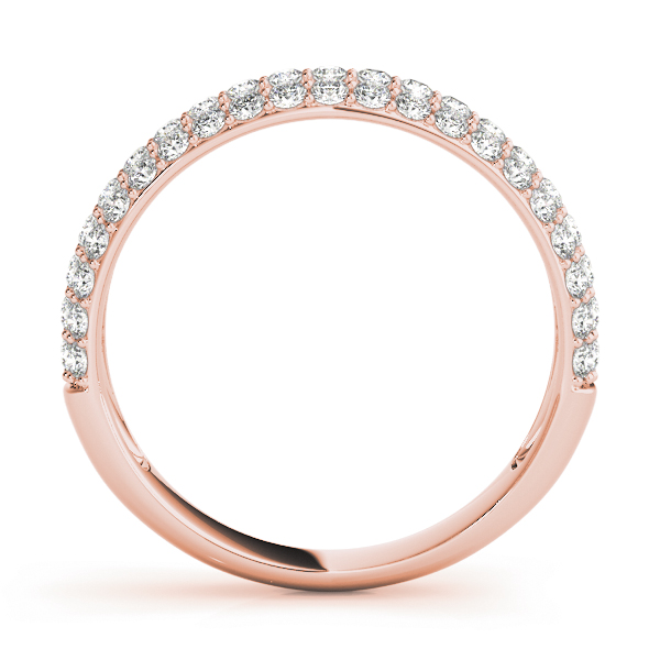  Ladies Multirow Pave Wedding Band 0.64 Carat Total Weight   (Lab-Created) 0.64 C.T.W 10K yellow, white or rose gold - view 6