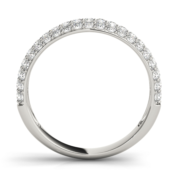  Ladies Multirow Pave Wedding Band 0.64 Carat Total Weight   (Lab-Created) 0.64 C.T.W 10K yellow, white or rose gold - view 2