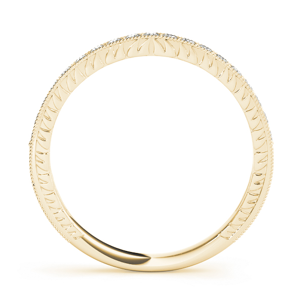  Ladies Channel Set Milgrain Wedding Bands 1/5 Carat Total Weight   (Lab-Created) 0.21 C.T.W 10K yellow, white or rose gold - view 4