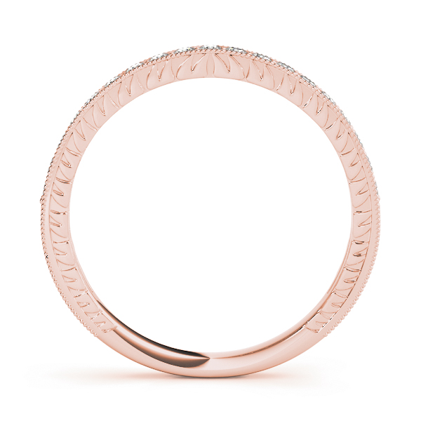  Ladies Channel Set Milgrain Wedding Bands 1/5 Carat Total Weight   (Lab-Created) 0.21 C.T.W 10K yellow, white or rose gold - view 6