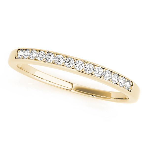  Ladies Prong In Channel Wedding Band .15 Carat Total Weight   (Lab-Created) 0.14 C.T.W 10K yellow, white or rose gold - view 3