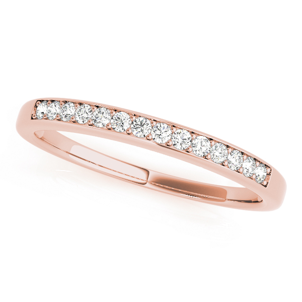  Ladies Prong In Channel Wedding Band .15 Carat Total Weight   (Lab-Created) 0.14 C.T.W 10K yellow, white or rose gold - view 5