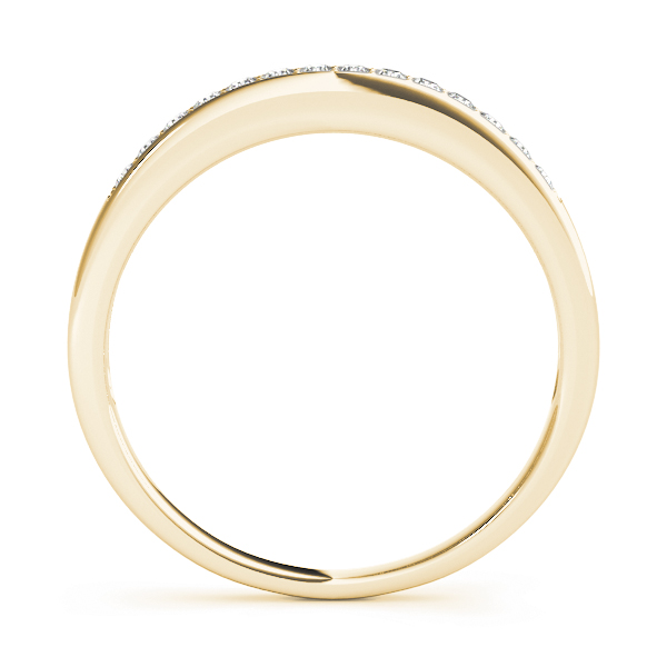  Ladies Prong In Channel Wedding Band .15 Carat Total Weight   (Lab-Created) 0.14 C.T.W 10K yellow, white or rose gold - view 4