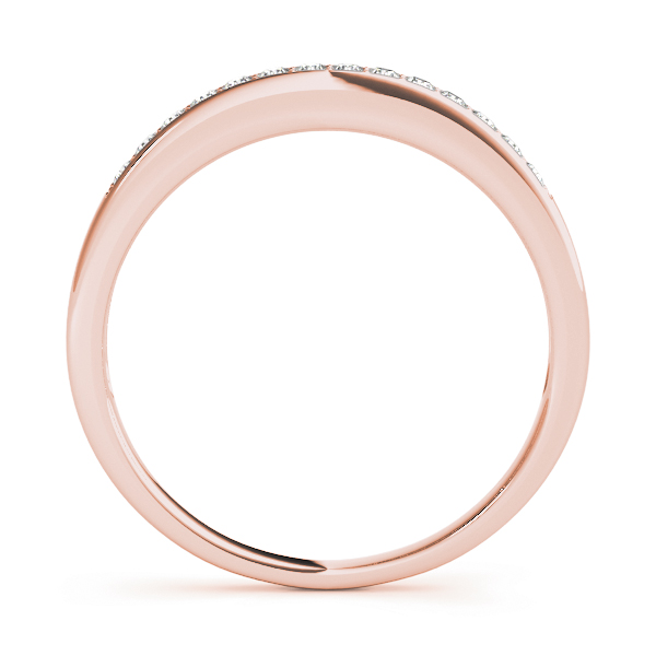  Ladies Prong In Channel Wedding Band .15 Carat Total Weight   (Lab-Created) 0.14 C.T.W 10K yellow, white or rose gold - view 6