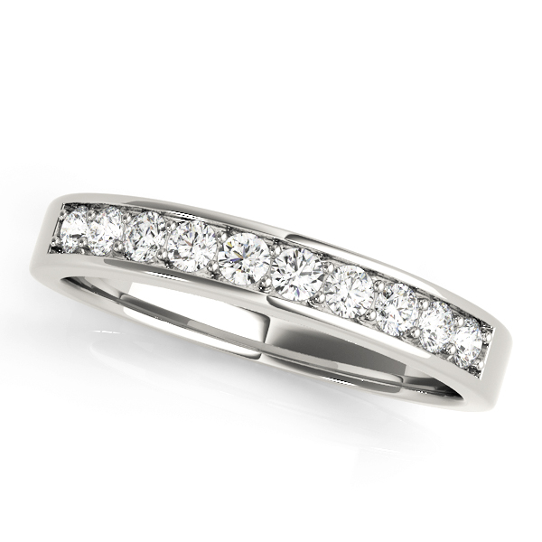Prong In Channel Wedding Band