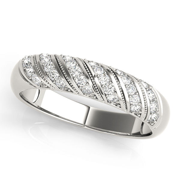 Pave Diamond Wedding Band