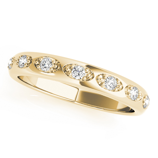  Ladies Diamond Pave Wedding Band .15 Carat Total Weight   (Lab-Created) 0.14 C.T.W 10K yellow, white or rose gold - view 3