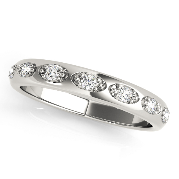 Diamond Pave Wedding Band