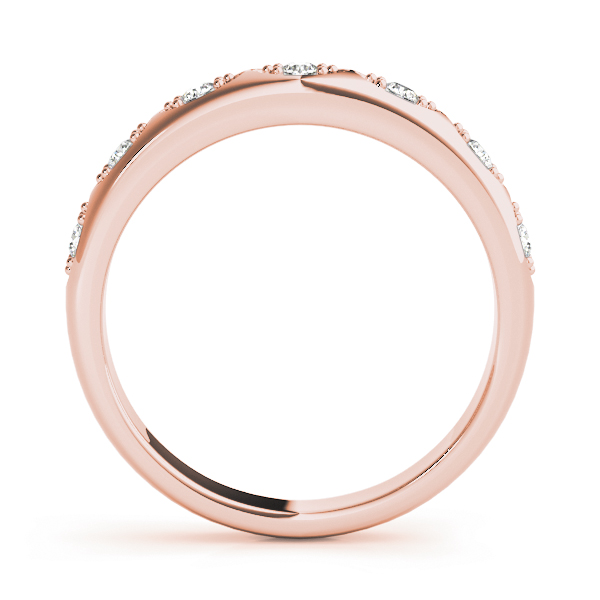  Ladies Diamond Pave Wedding Band .15 Carat Total Weight   (Lab-Created) 0.14 C.T.W 10K yellow, white or rose gold - view 6