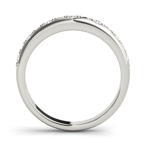 Ladies Diamond Pave Wedding Band .15 Carat Total Weight   (Lab-Created) 0.14 C.T.W 10K yellow, white or rose gold - view 2