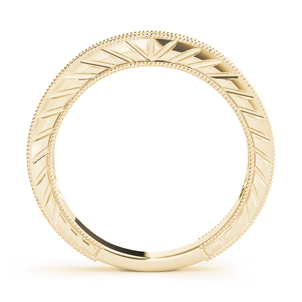 Ladies Channel Set Filigree Wedding Band 1/4 Carat Total Weight   (Lab-Created) 0.27 C.T.W 10K yellow, white or rose gold - view 4