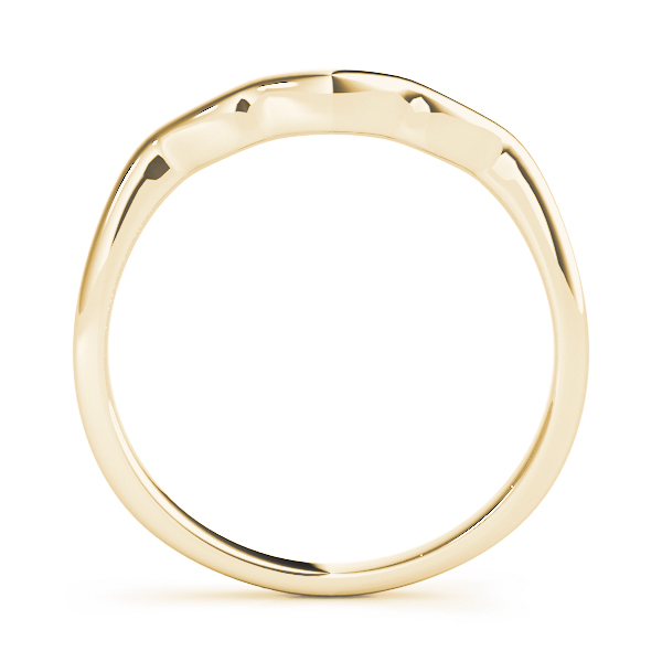  Curved Wedding Band  Unknown Friendly Weight 10K yellow, white or rose gold - view 4