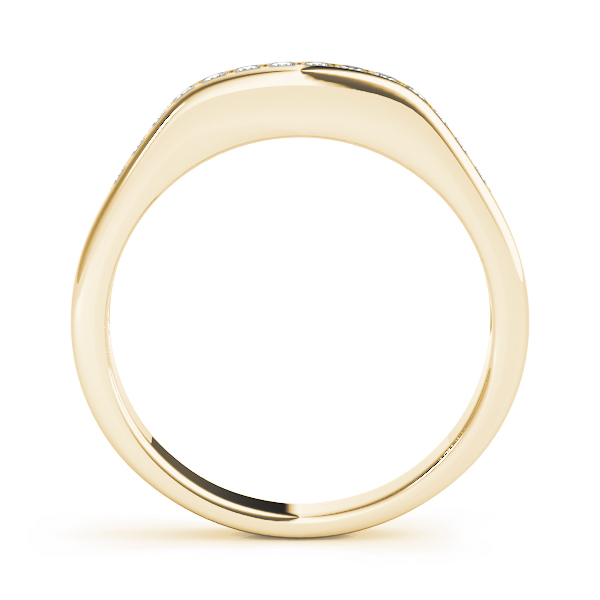 Ladies Channel Set Wedding Band 1/5 Carat Total Weight   (Lab-Created) 0.21 C.T.W 10K yellow, white or rose gold - view 4