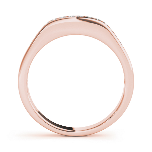  Ladies Channel Set Wedding Band 1/5 Carat Total Weight   (Lab-Created) 0.21 C.T.W 10K yellow, white or rose gold - view 6