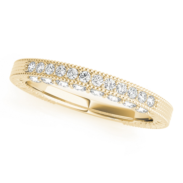  Ladies Diamond Pave Wedding Band 1/4 Carat Total Weight   (Lab-Created) 0.28 C.T.W 10K yellow, white or rose gold - view 3