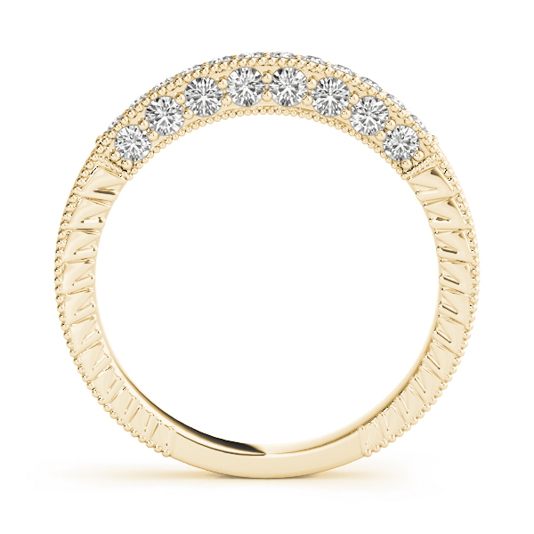  Ladies Diamond Pave Wedding Band 1/4 Carat Total Weight   (Lab-Created) 0.28 C.T.W 10K yellow, white or rose gold - view 4