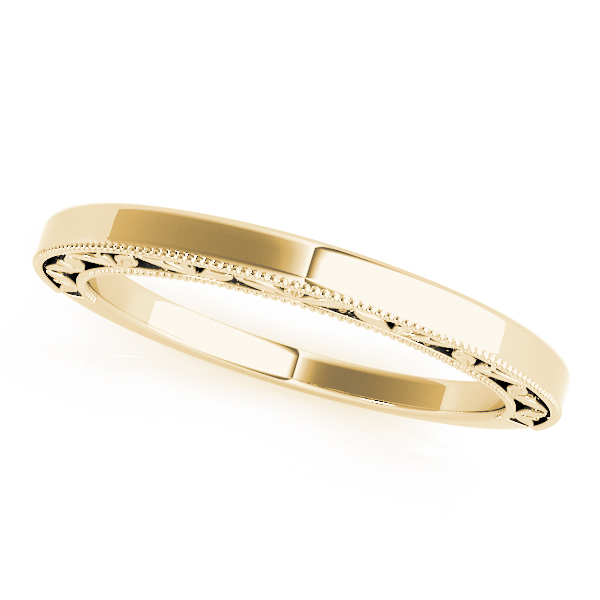  Vintage Filigree Wedding Band  Unknown Friendly Weight 10K yellow, white or rose gold - view 3